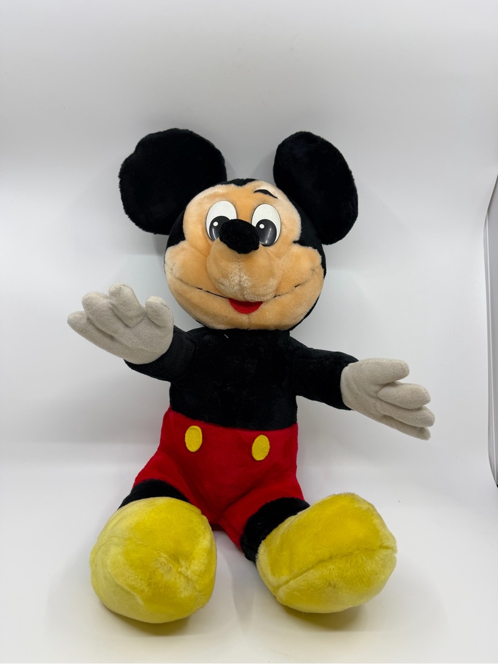Vintage 1980s Disneyland WDW Mickey Mouse Plush Canasa Korea 17”